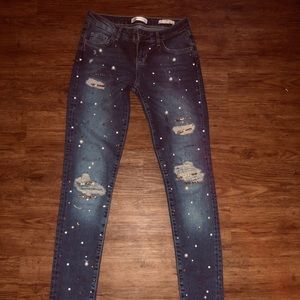 Beaded & Jeweled BeBe Jeans